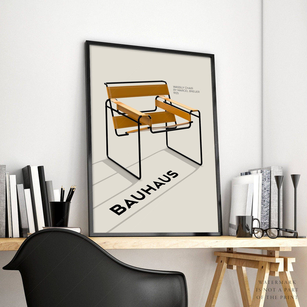 Marcel Breuer Wassily Chair Bauhaus Print – Modern Design Wall Art