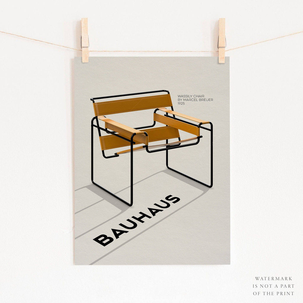 Marcel Breuer Wassily Chair Bauhaus Print – Modern Design Wall Art
