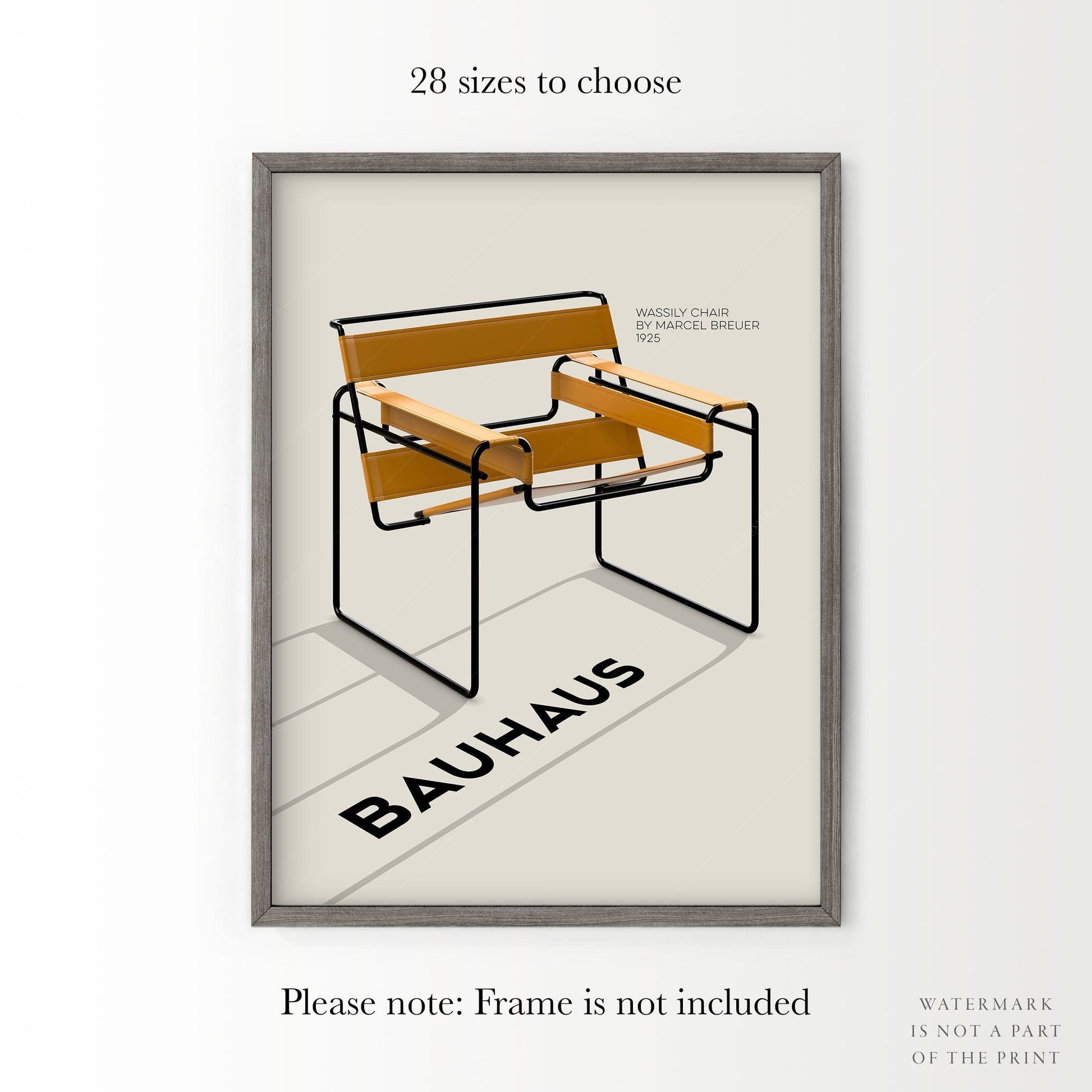 Marcel Breuer Wassily Chair Bauhaus Print – Modern Design Wall Art