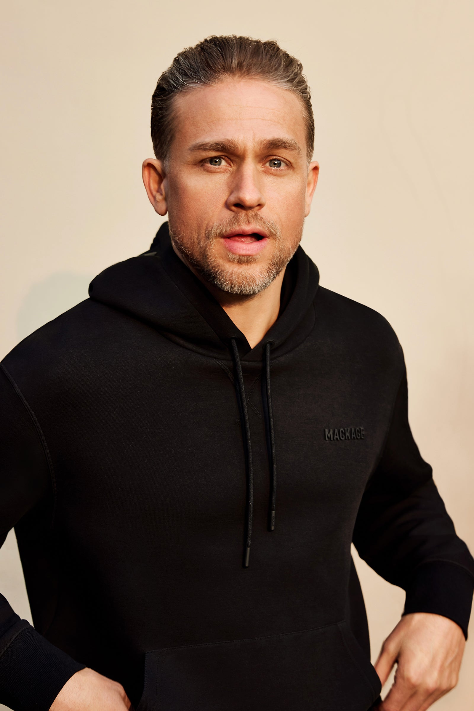 KOLTON Double-Face Jersey Logo Hoodie