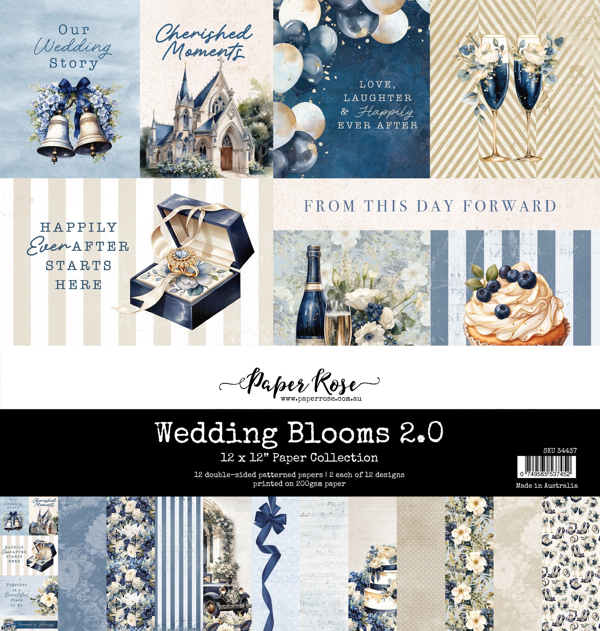 Wedding Blooms 2.0 12x12 Paper Collection 34437