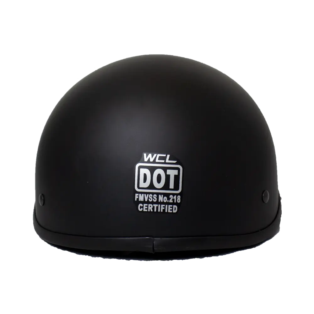 Casque de moto demi-jet en cuir West Coast Leather Beanie