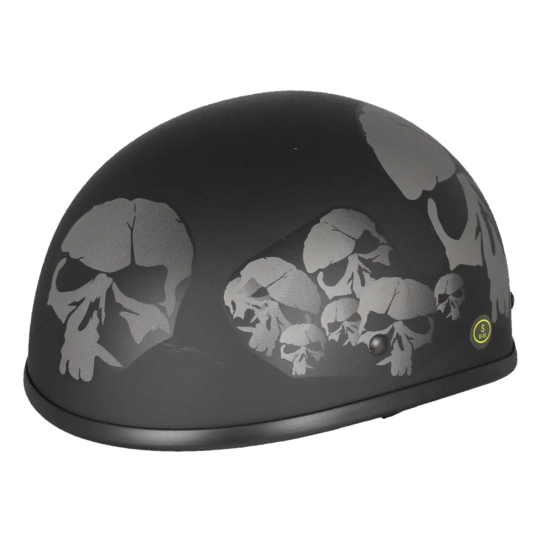 West Coast Leather Beanie Skull Motorcycle Half Helmet