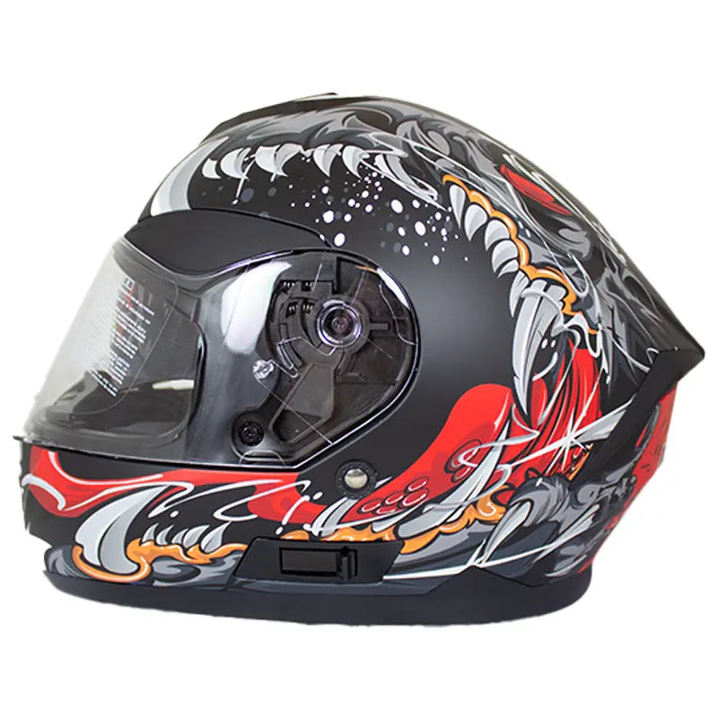 West Coast Leather Monster Skull Biker Helmet