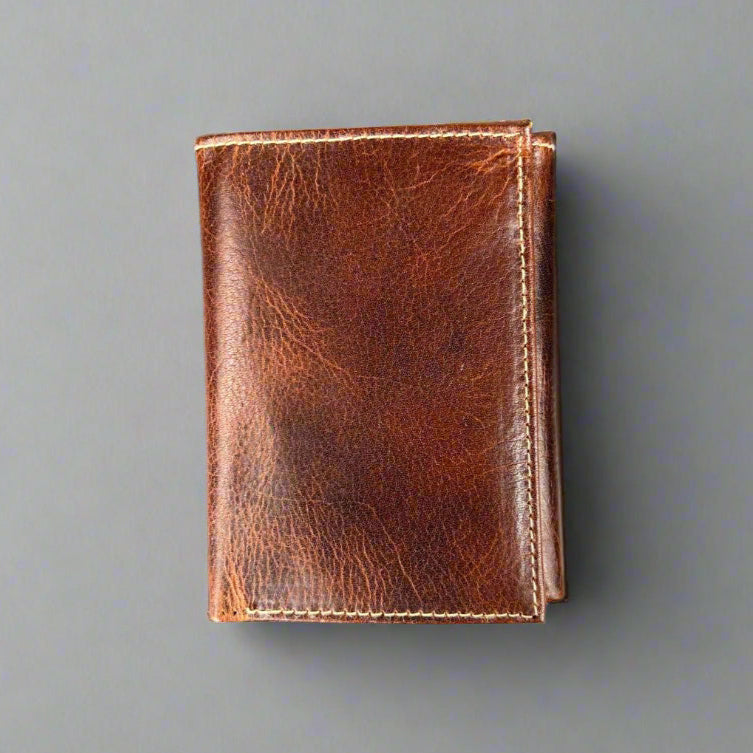 Men’s Slim Trifold Cow Leather Wallet