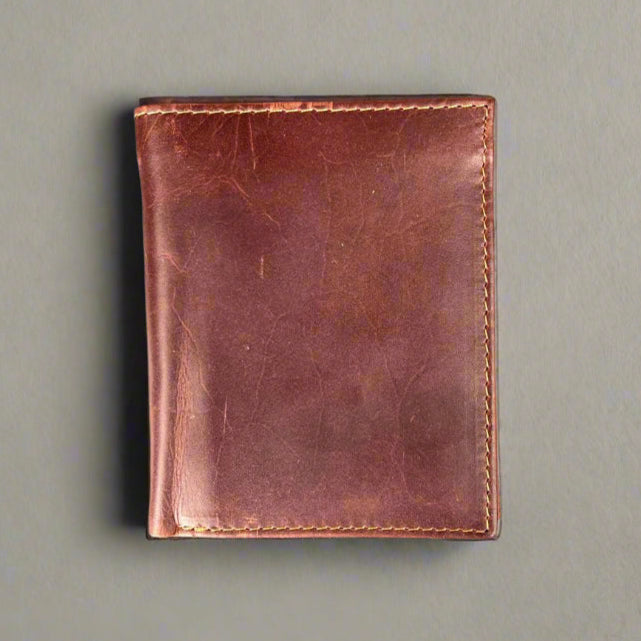 Men’s Bifold Flipout Cow Leather Wallet