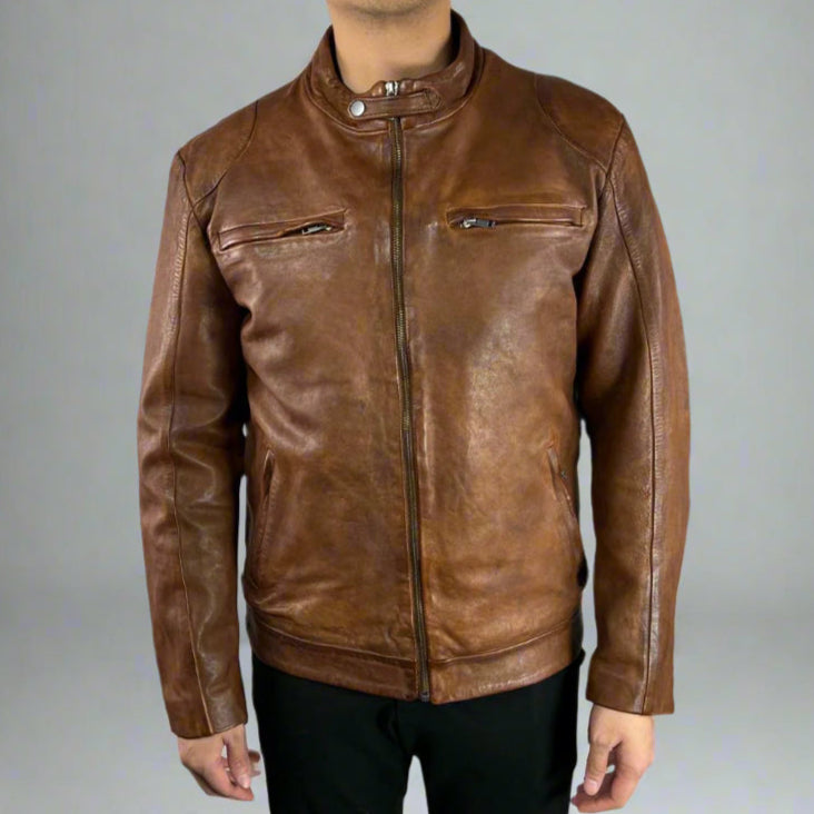 Men's Classic Sheep Leather Jacket