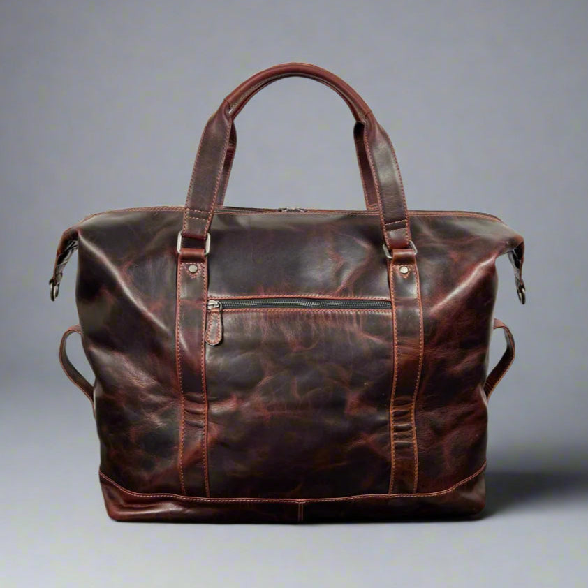 Sac de voyage de luxe en cuir Manhattan