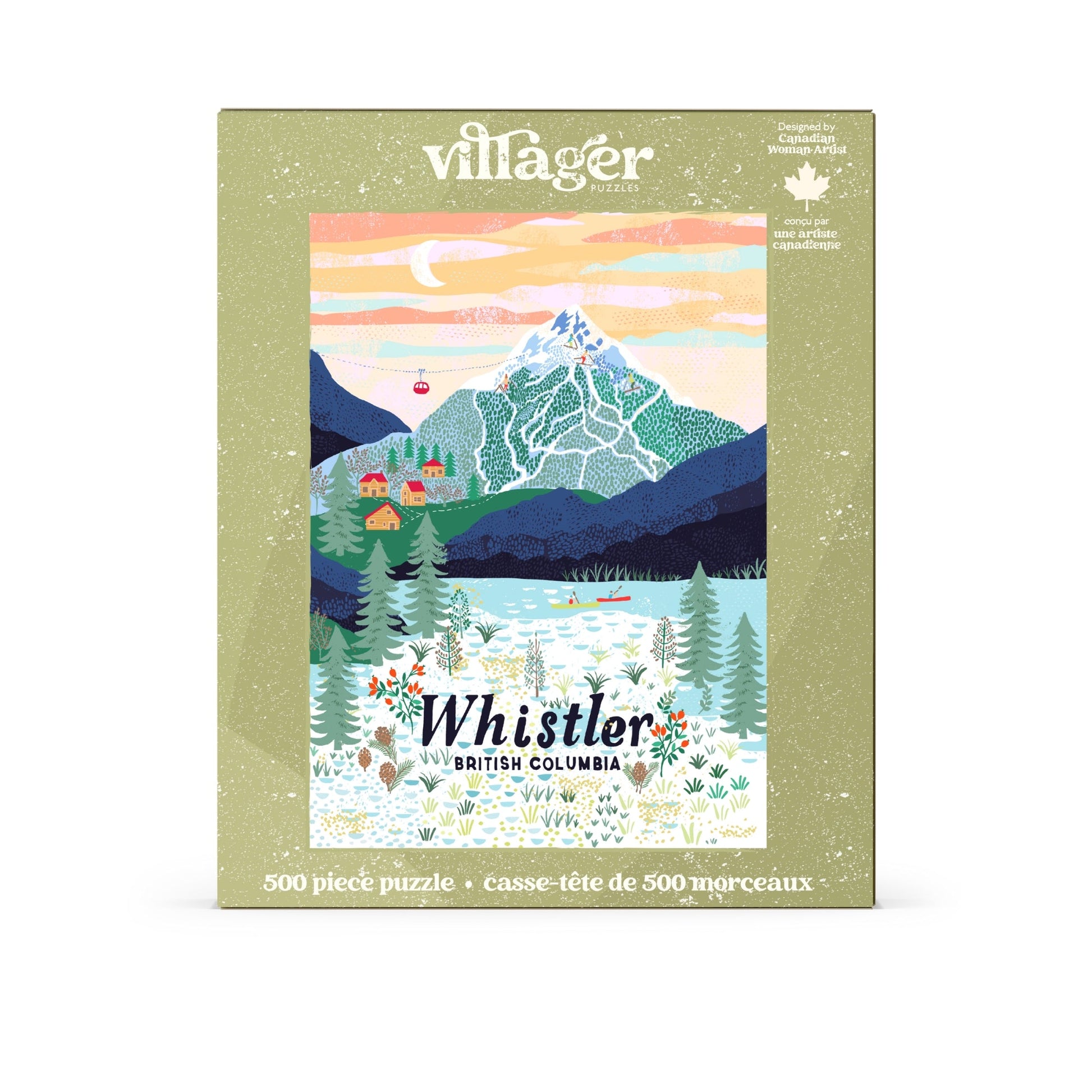 Whistler Mountain | 500-Piece Puzzle for Adults | Designed in Canada by Anja Jane