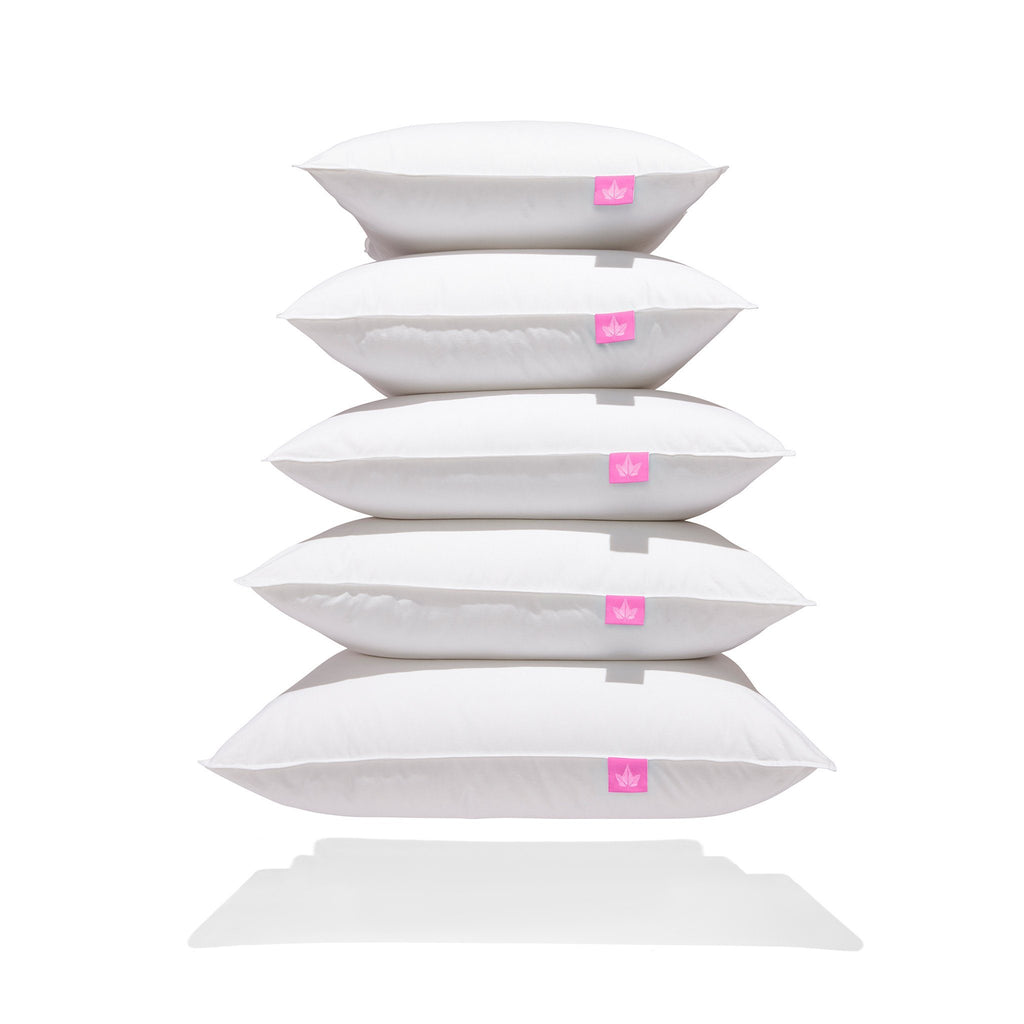 Coussins en duvet blanc