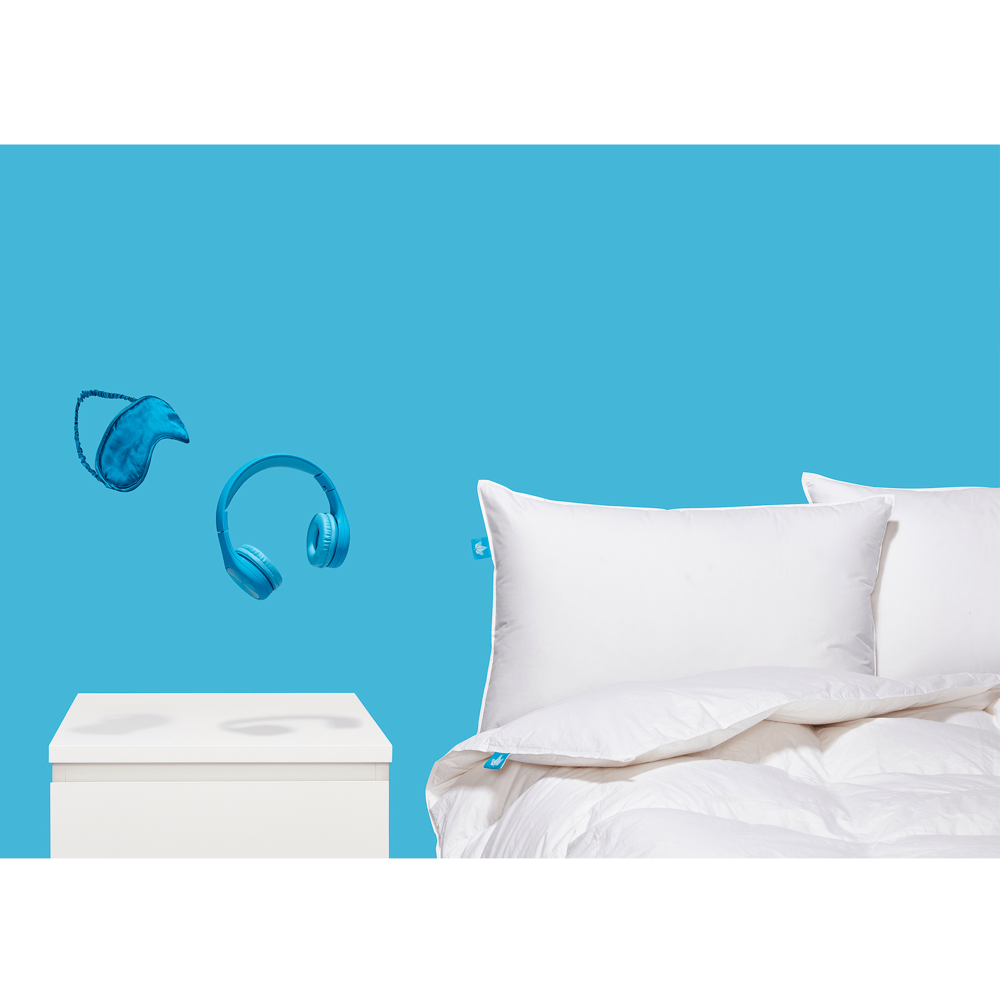 Couette en duvet d'oie blanche