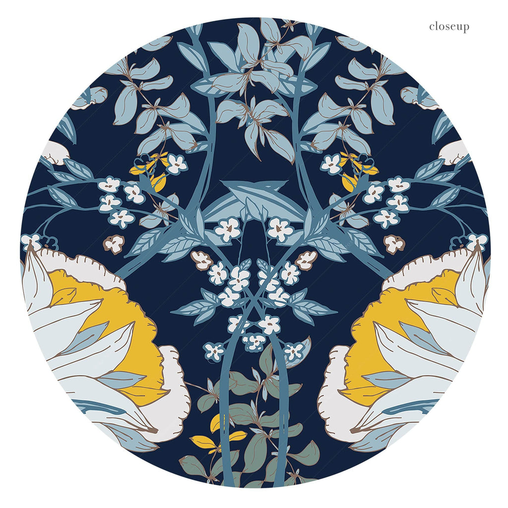 William Morris Blue Floral - Botanical Wall Art Print