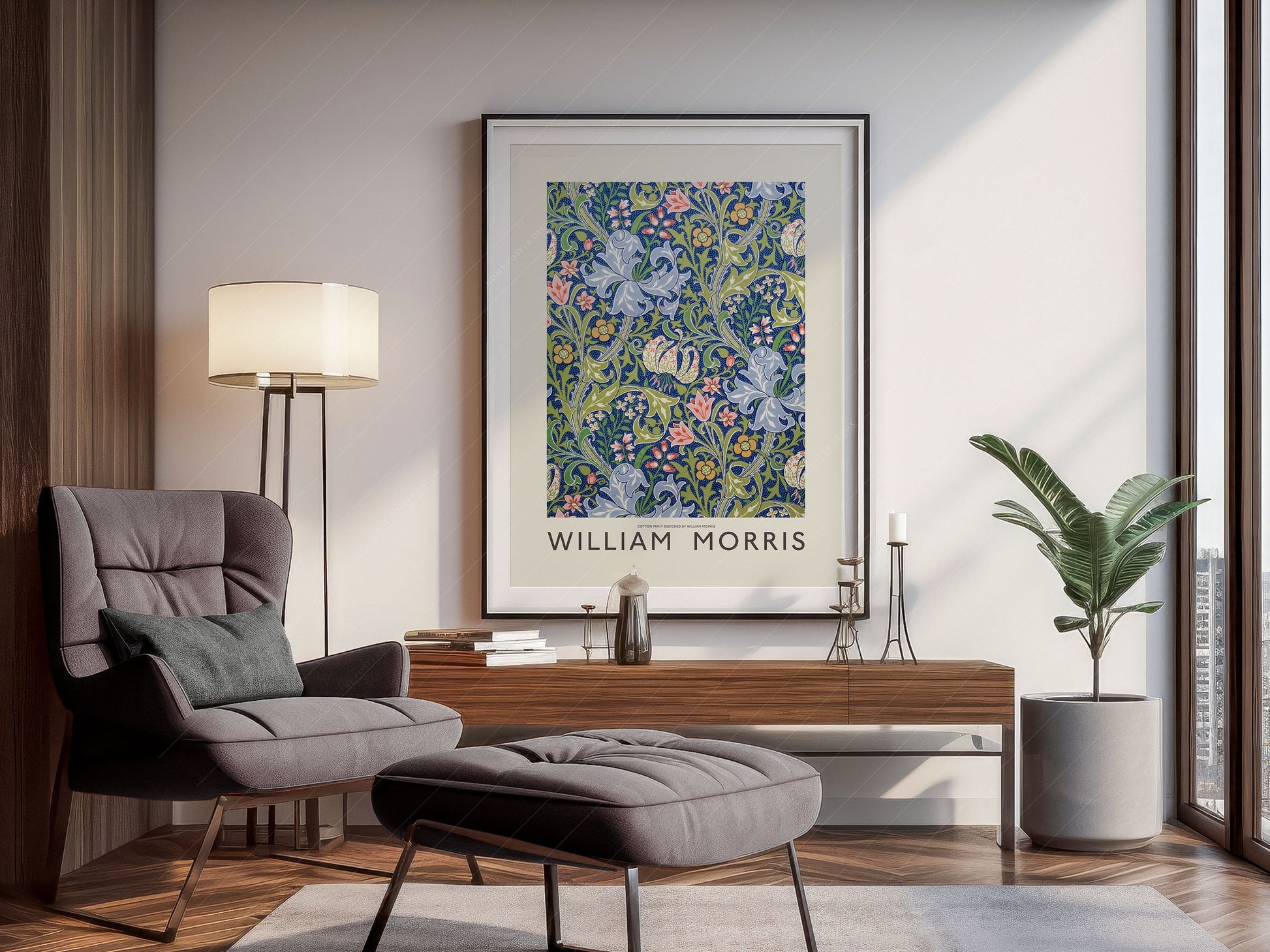 William Morris Golden Lily Art Print – Botanical Wall Art Poster