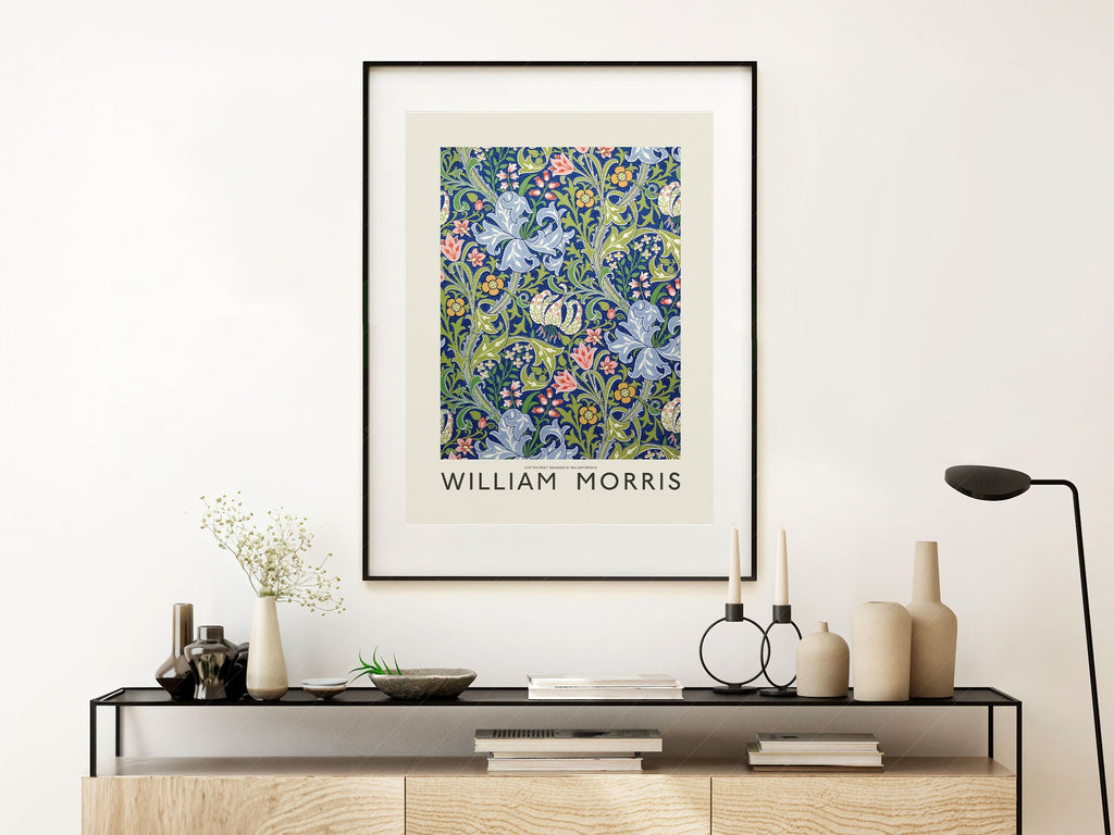 William Morris Golden Lily Art Print – Botanical Wall Art Poster