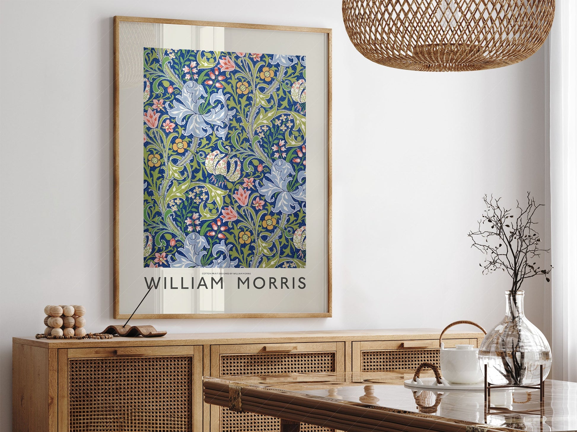 William Morris Golden Lily Art Print – Botanical Wall Art Poster