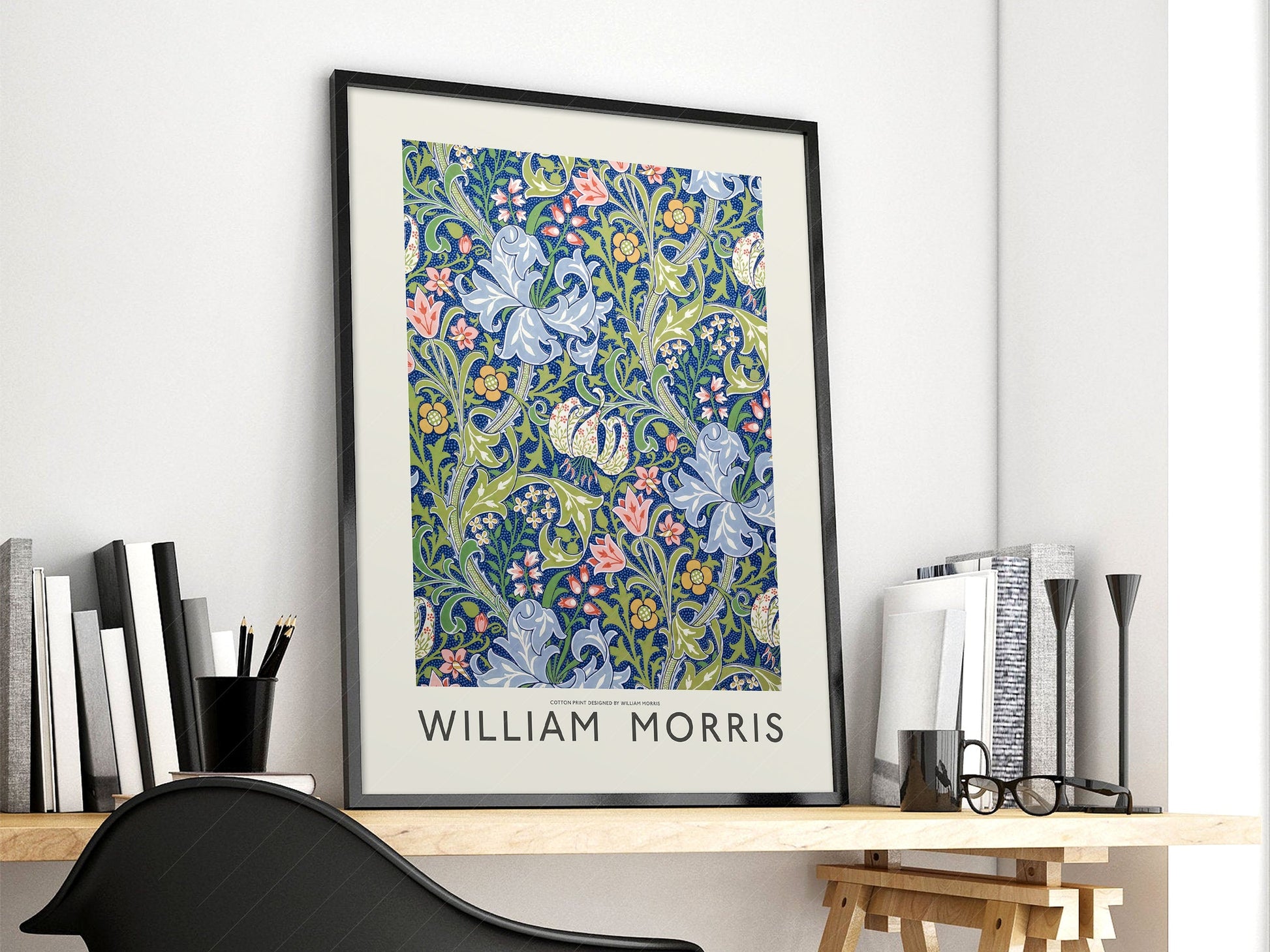 William Morris Golden Lily Art Print – Botanical Wall Art Poster