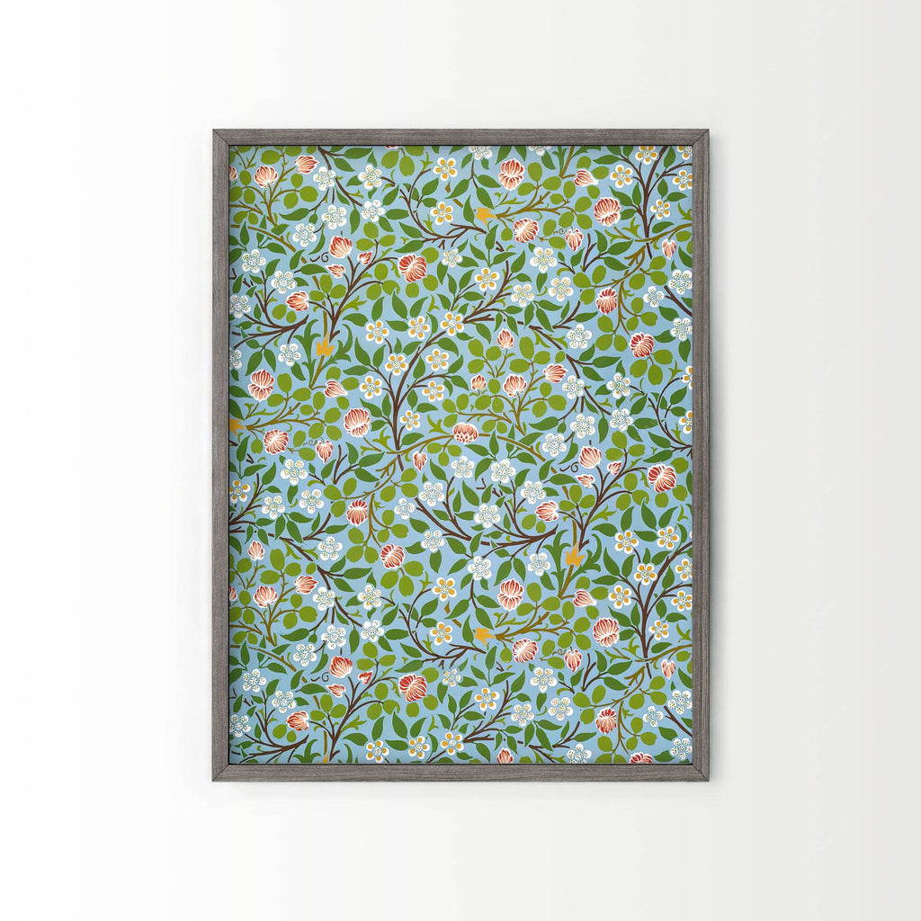 William Morris Clover Floral Pattern Print – Victorian Botanical Wall Art
