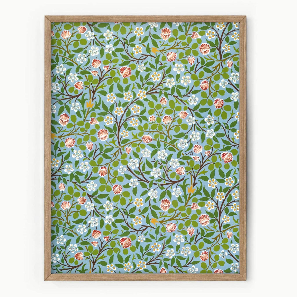 William Morris Clover Floral Pattern Print – Victorian Botanical Wall Art