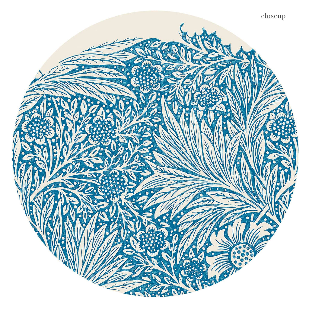 William Morris Marigold 1875 Art Print – Blue Floral Wall Art Poster