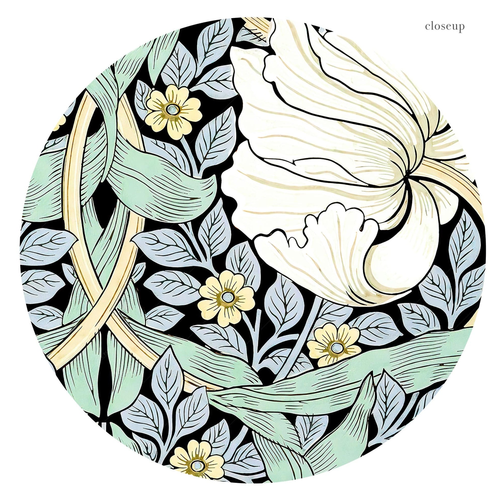 William Morris Pimpernel Art Print – Arts and Crafts Floral Wall Poster