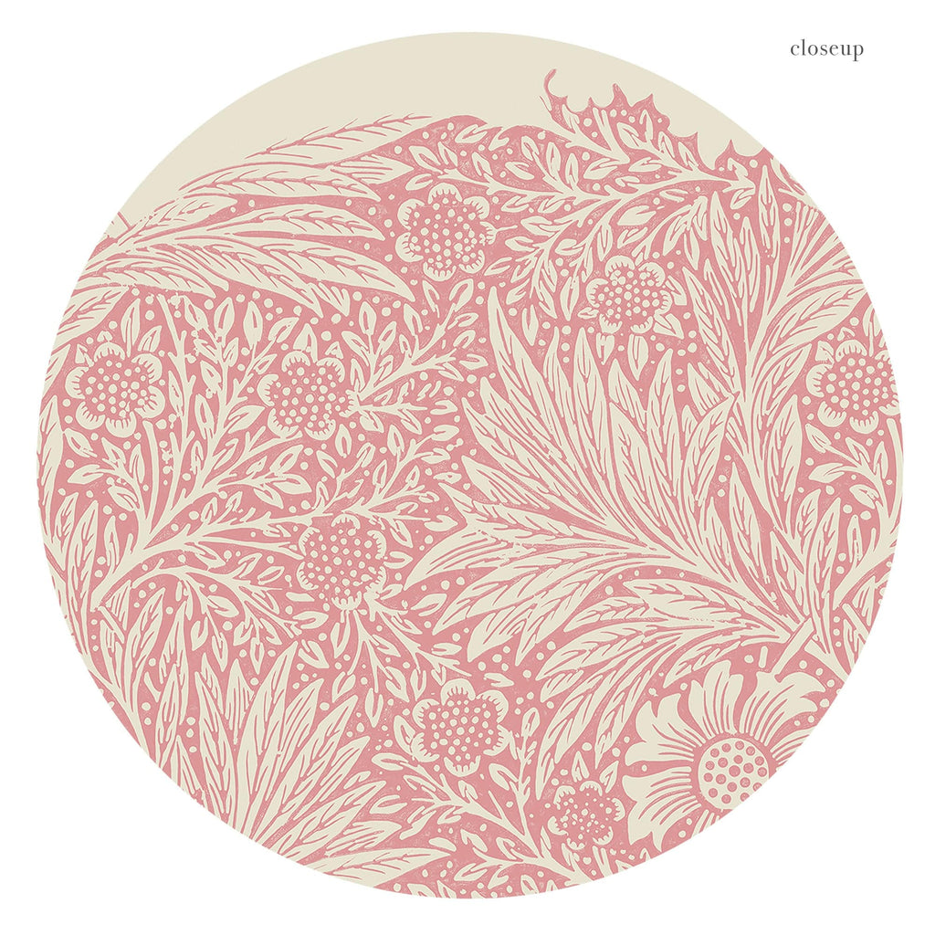 William Morris Marigold 1875 Art Print – Pink Floral Wall Art Poster