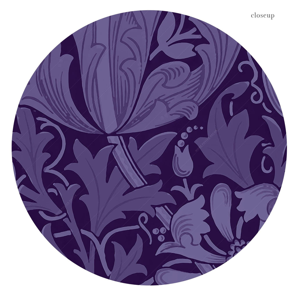 William Morris Compton Art Print – Purple Botanical Wall Art Poster