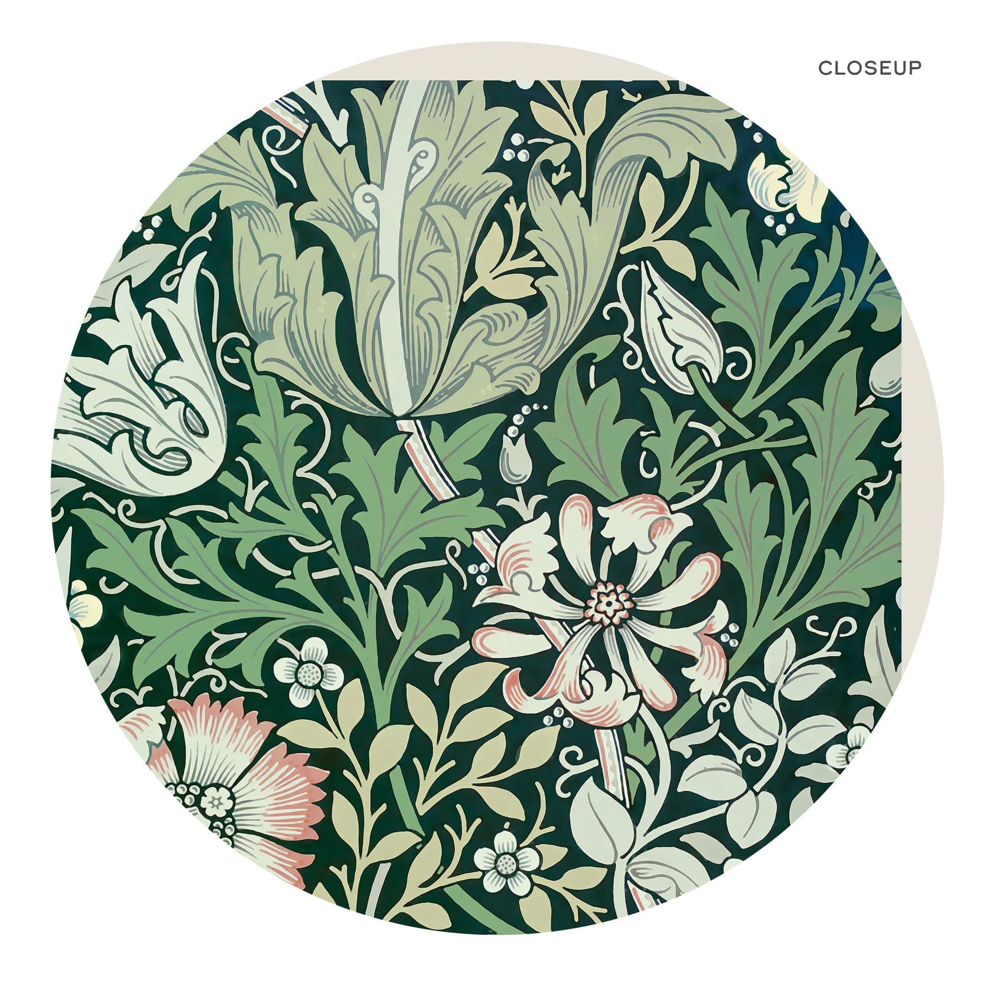 William Morris Floral Set of 2 Prints – Arts and Crafts Wall Art