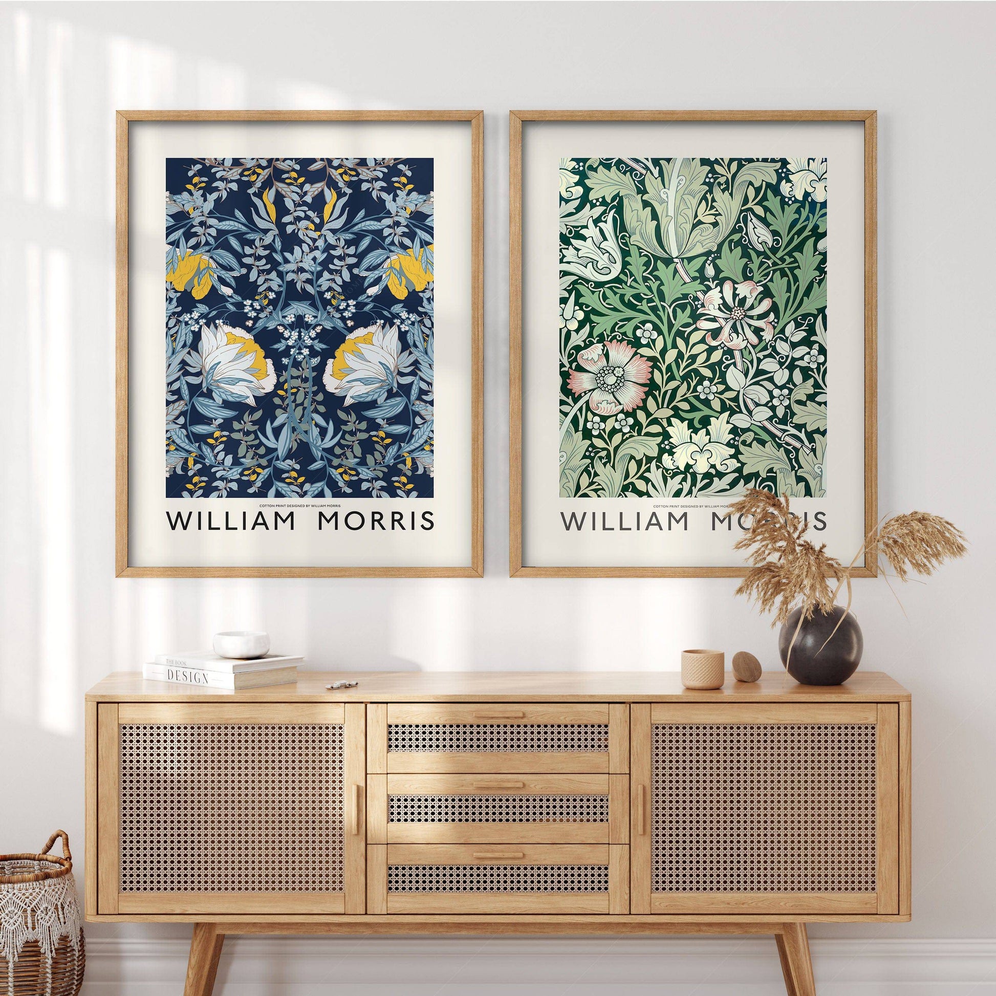 William Morris Floral Set of 2 Prints – Arts and Crafts Wall Art