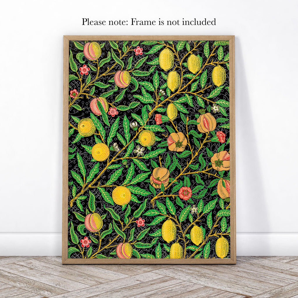 William Morris Fruit Pomegranate Set of 3 Prints – Botanical Wall Art