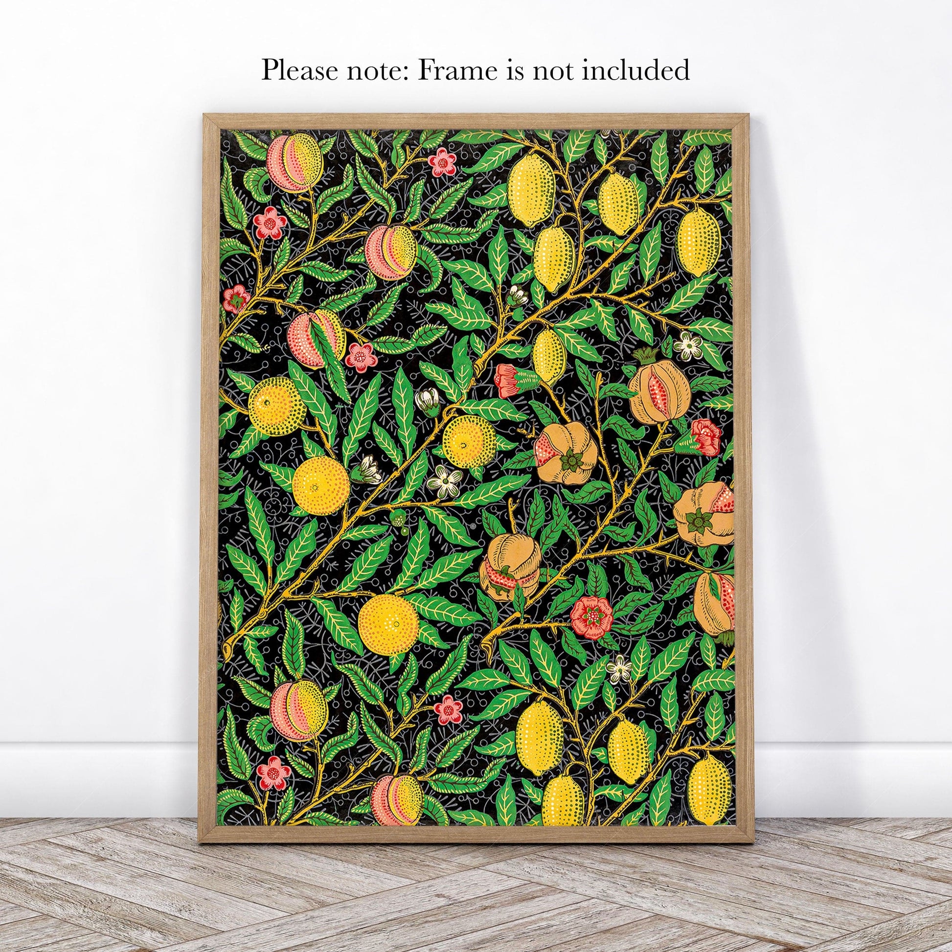 William Morris Fruit Pomegranate Set of 3 Prints – Botanical Wall Art