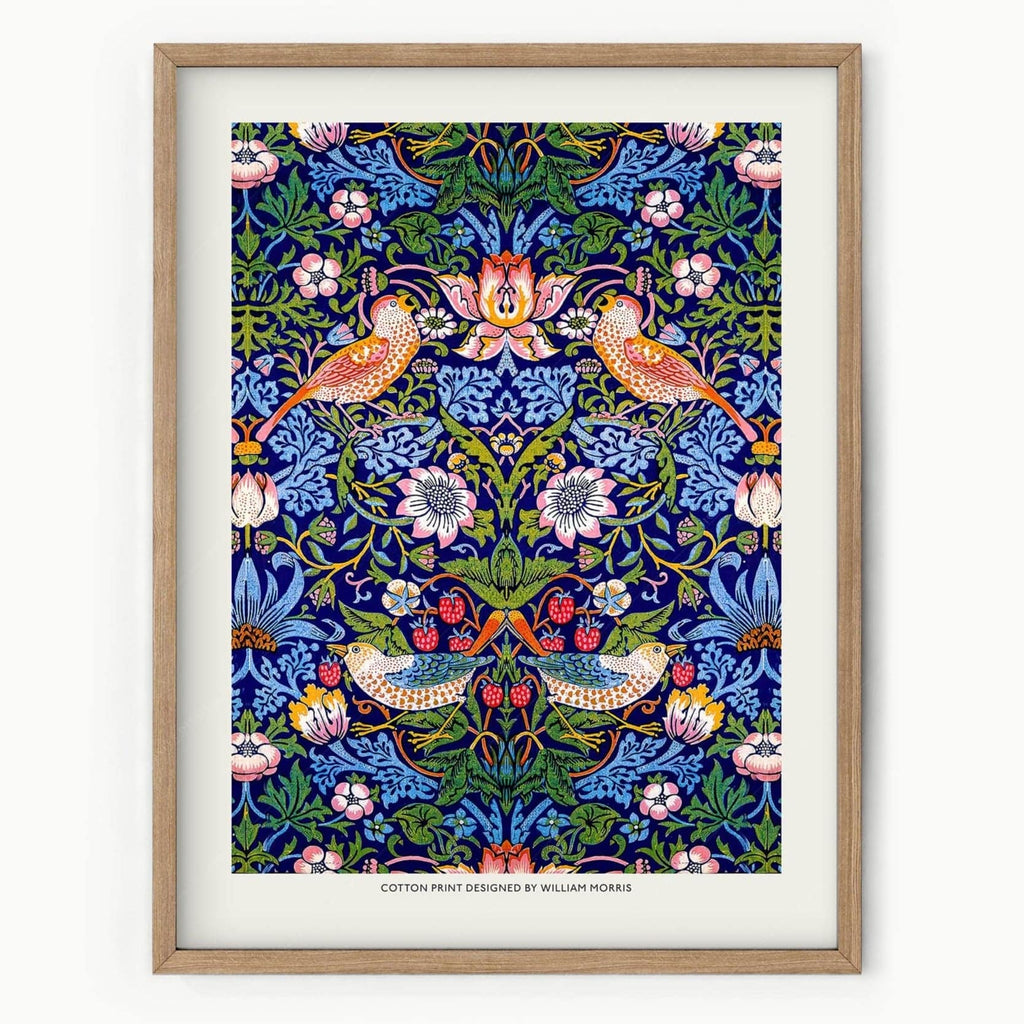 William Morris Strawberry Thief Art Print – Arts and Crafts Wall Decor
