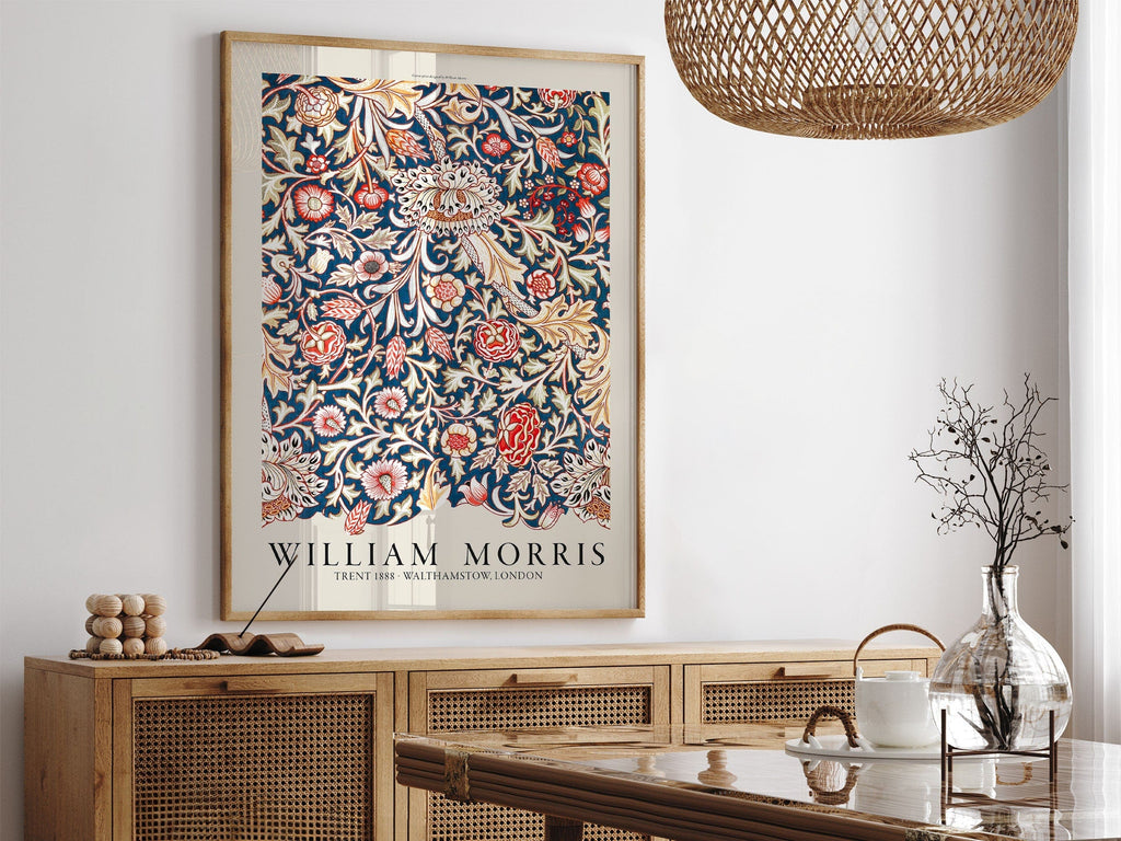 William Morris ,Trent Pattern Art Print – Arts & Crafts Movement Decor