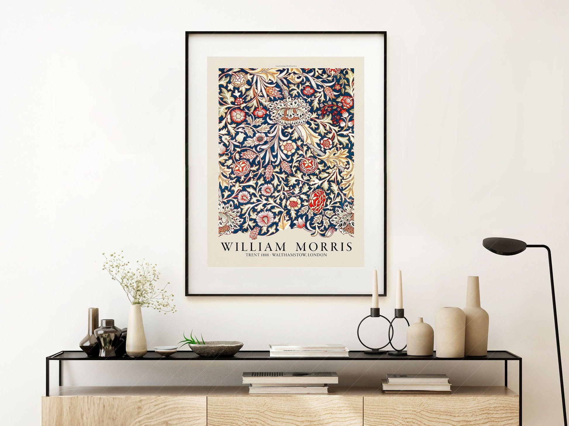 William Morris ,Trent Pattern Art Print – Arts & Crafts Movement Decor