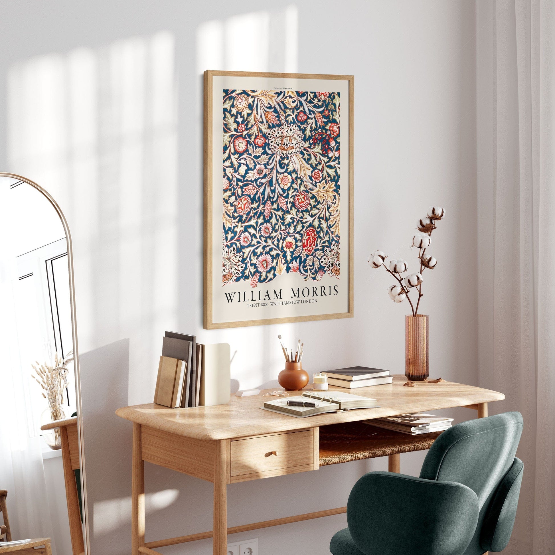 William Morris ,Trent Pattern Art Print – Arts & Crafts Movement Decor
