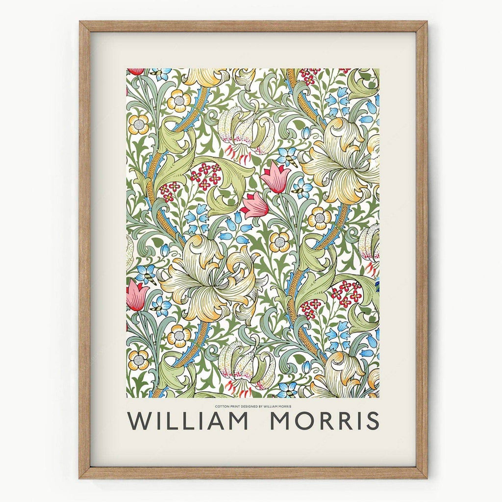 William Morris Golden Lily Art Print – Botanical Wall Art Poster