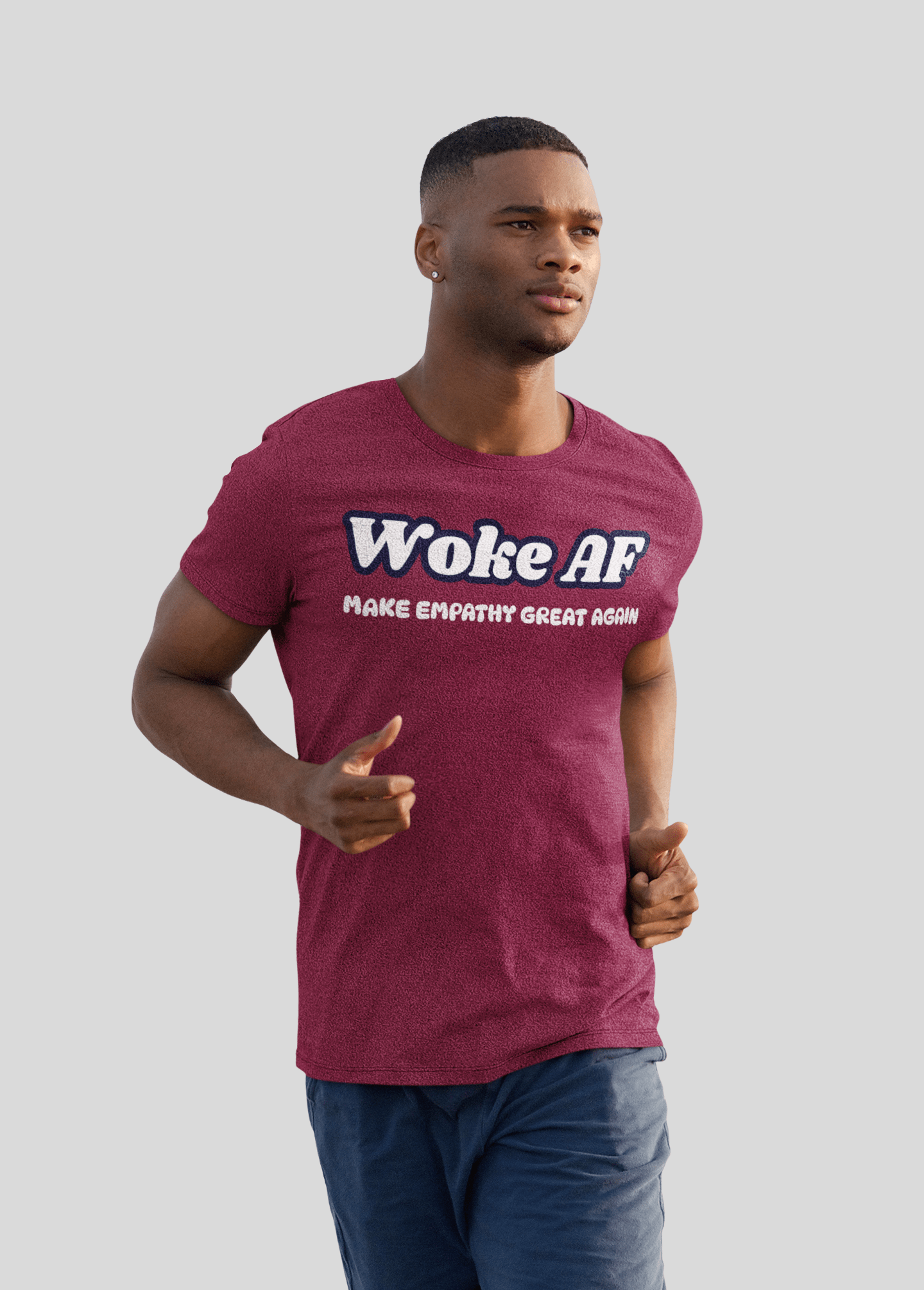 Woke AF Make Empathy Great Again Unisex Cotton Tee Rowantree