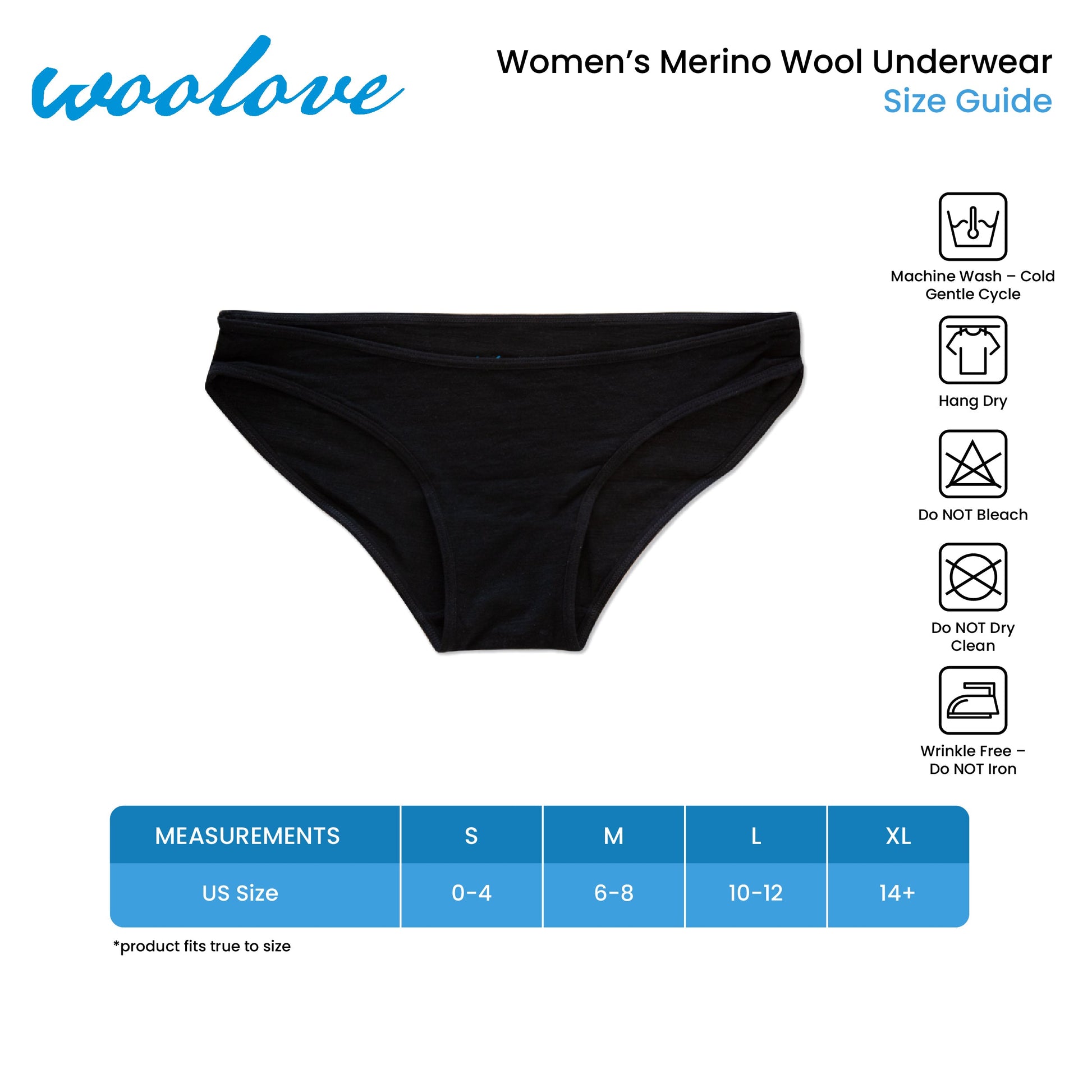 Culotte bikini en laine mérinos anti-odeurs pour femme 