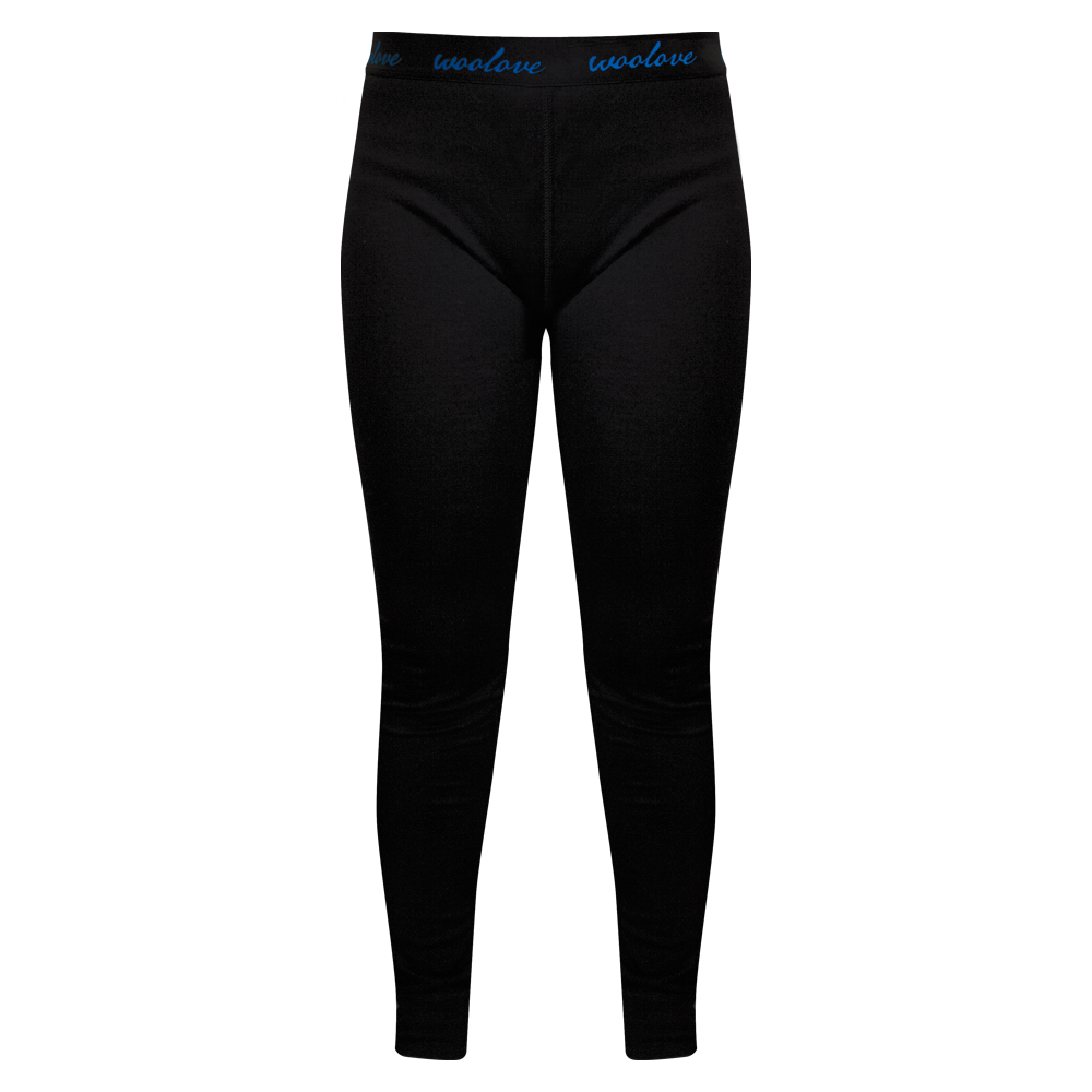 Women's 100% Merino Wool Long Underwear Base Layer Leggings 190 GSM - Midweight