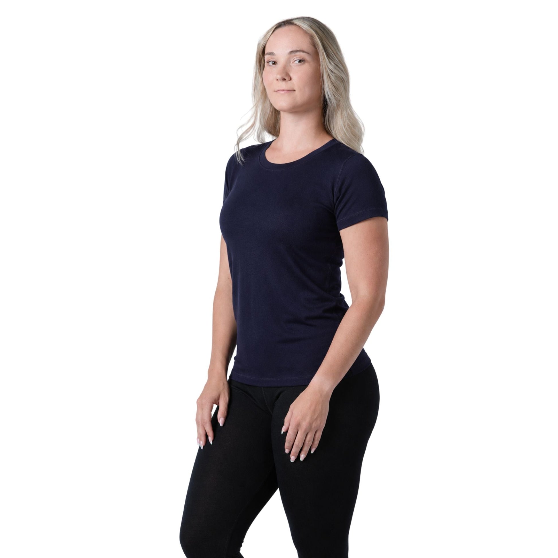 T-shirt à manches courtes pour femme, 100 % laine mérinos, 180 g/m² - Léger 