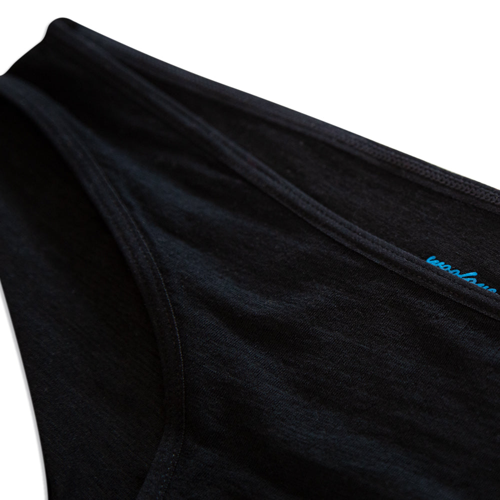 Culotte bikini en laine mérinos anti-odeurs pour femme 