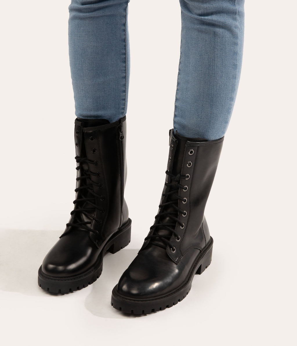 REM Women's Vegan Combat Boots