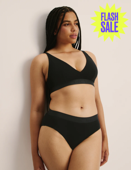 Leakproof Logo Rib Modal French Cut