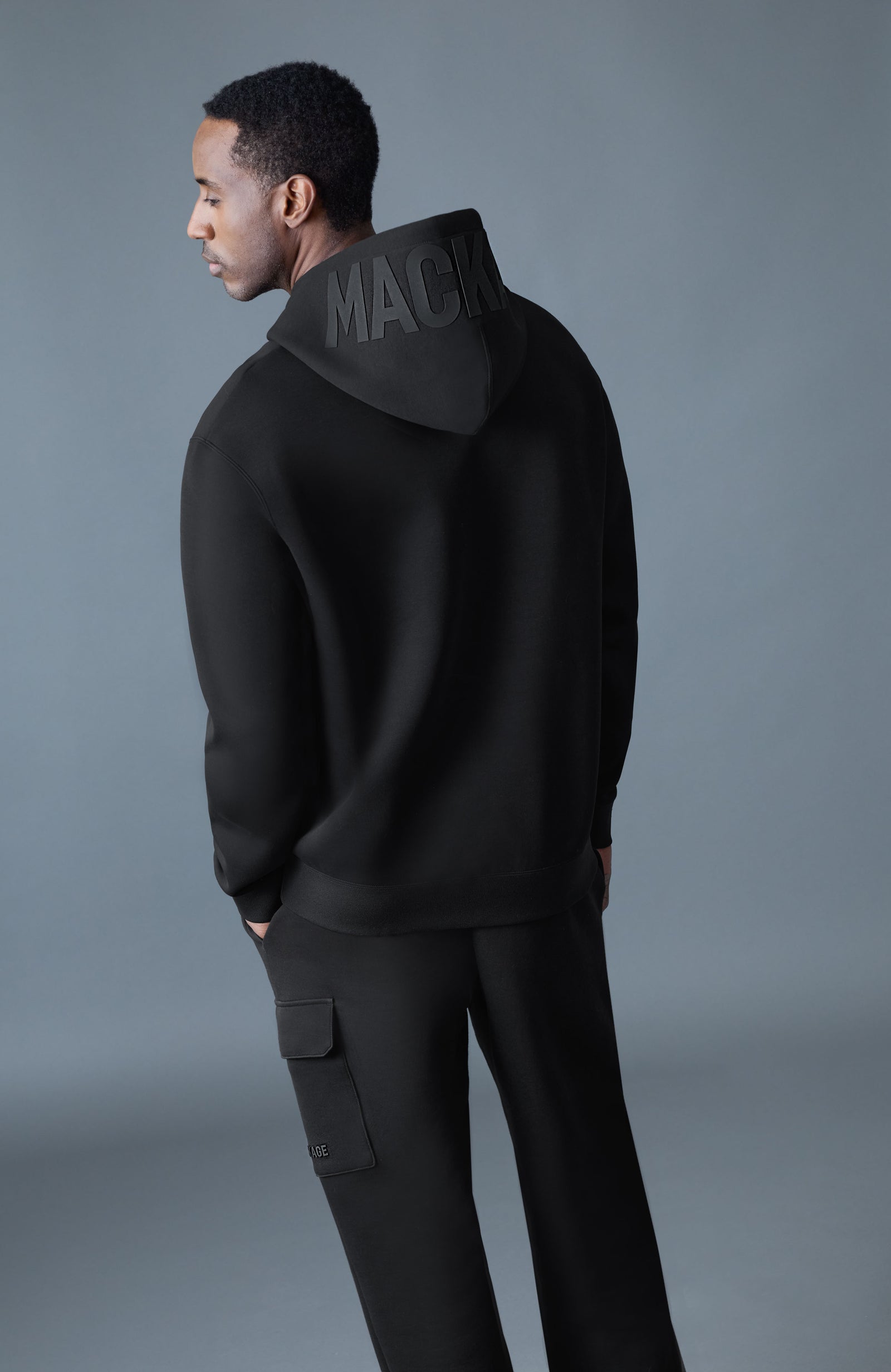 Sweat à capuche KOLTON en jersey double face avec logo