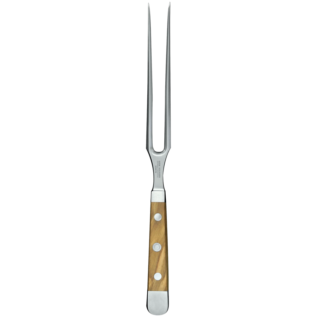 ALPHA OLIVE | Meat Fork 7"  | Forged Steel / Olive wood handle