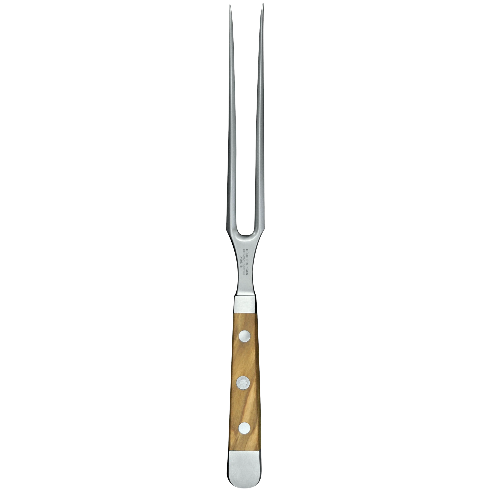ALPHA OLIVE | Meat Fork 7"  | Forged Steel / Olive wood handle