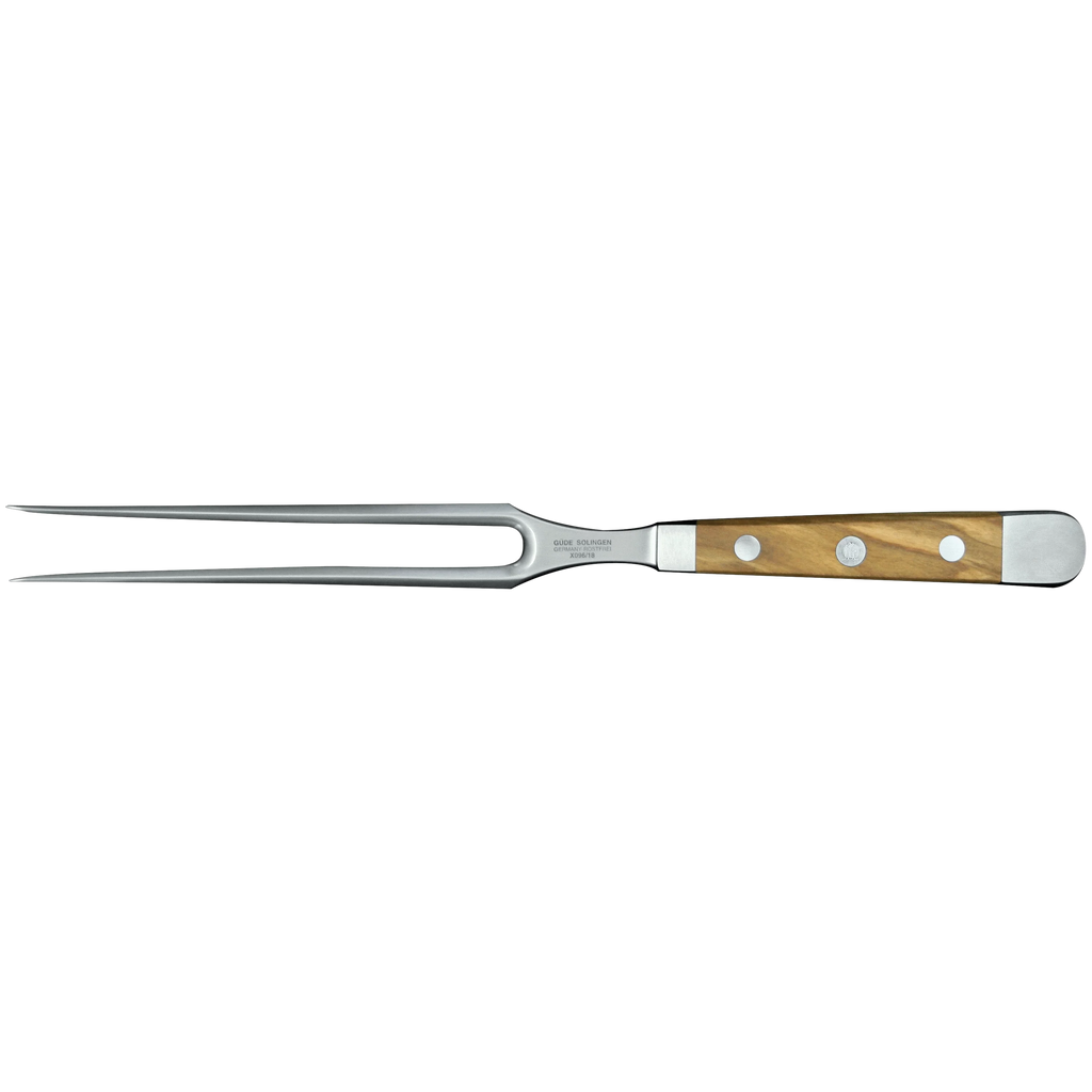 ALPHA OLIVE | Meat Fork 7"  | Forged Steel / Olive wood handle