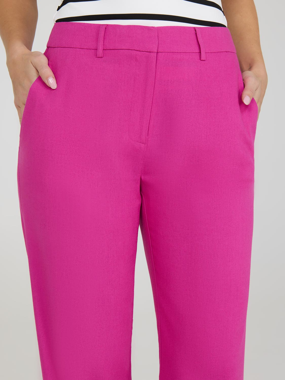 Pantalon large en lin