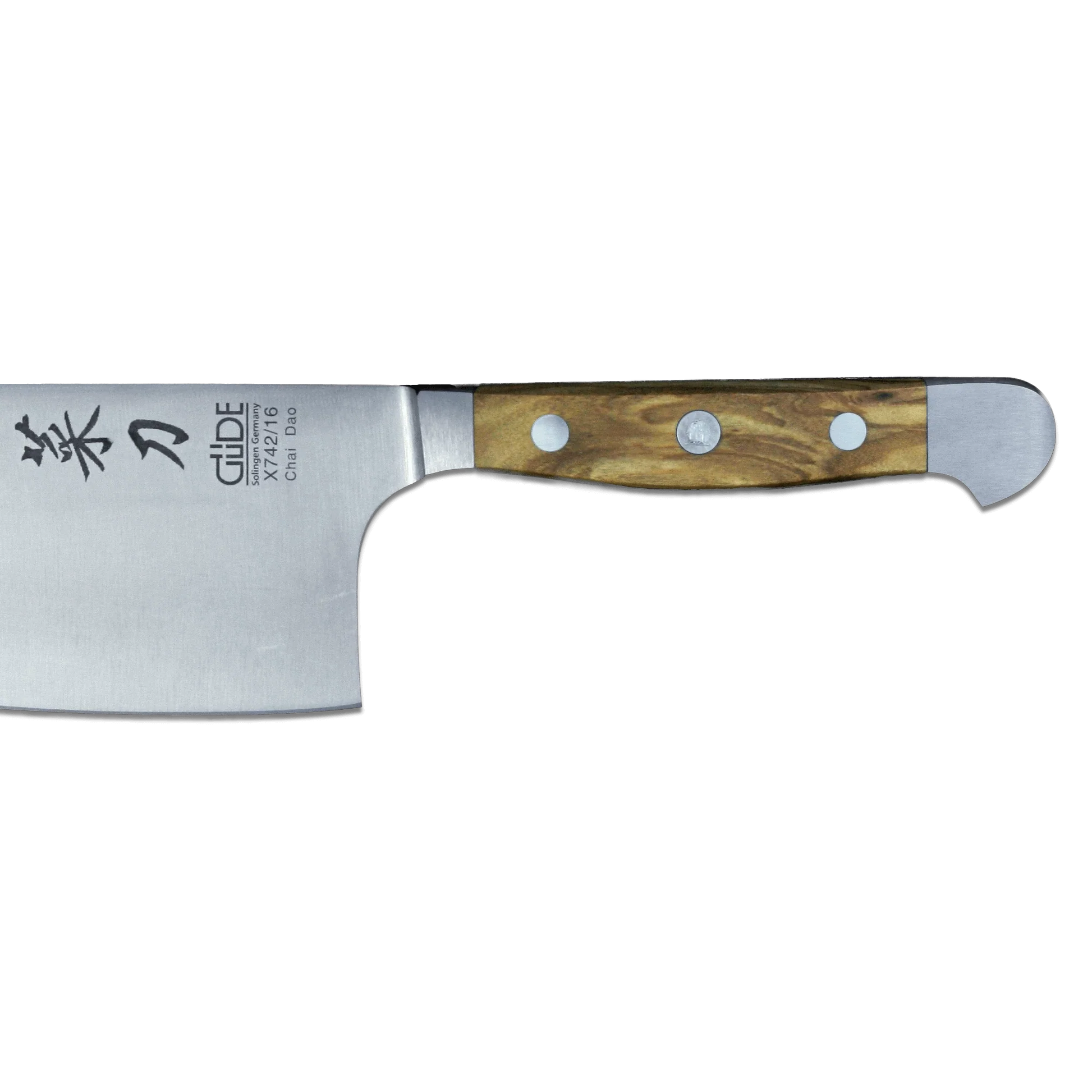ALPHA OLIVE | Chai Dao 6 1/2" Chef Knife | Forged steel / Olive wood handle