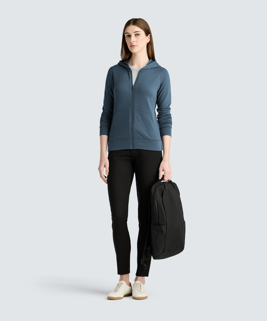 Sweat à capuche de voyage compact pour femme