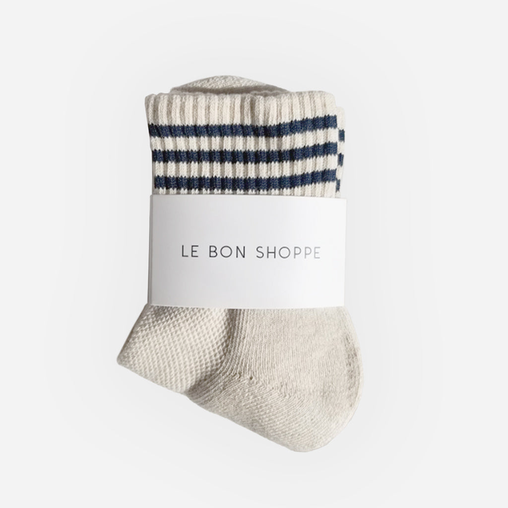 Chaussettes Le Bon Shoppe Girlfriend couleur avoine avec noir